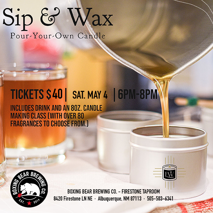 Sip & Wax with Enchanted Wik at Firestone Taproom & Brewery