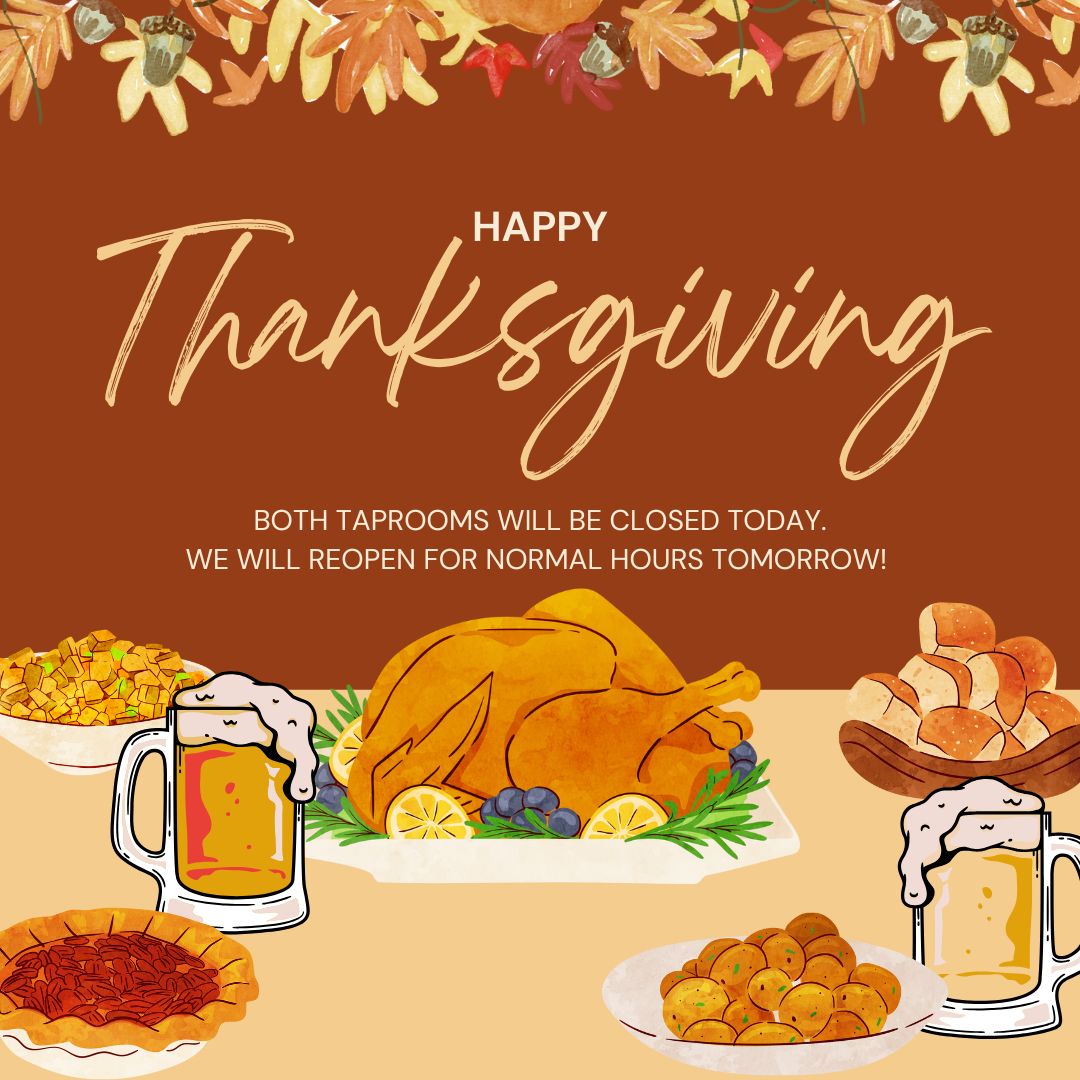 Thanksgiving Taproom hours