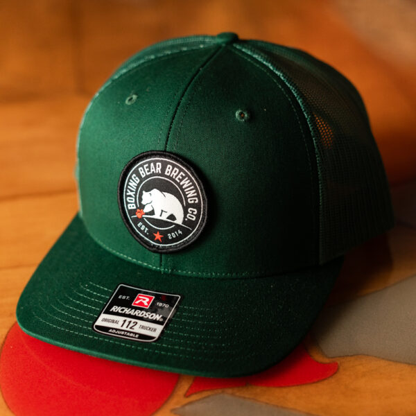 Richardson Trucker 112 Hats - Circle Logo - Solid Green