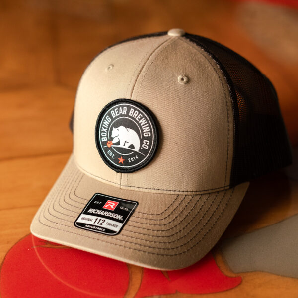 Richardson Trucker 112 Hats - Circle Logo - Khaki/Coffee