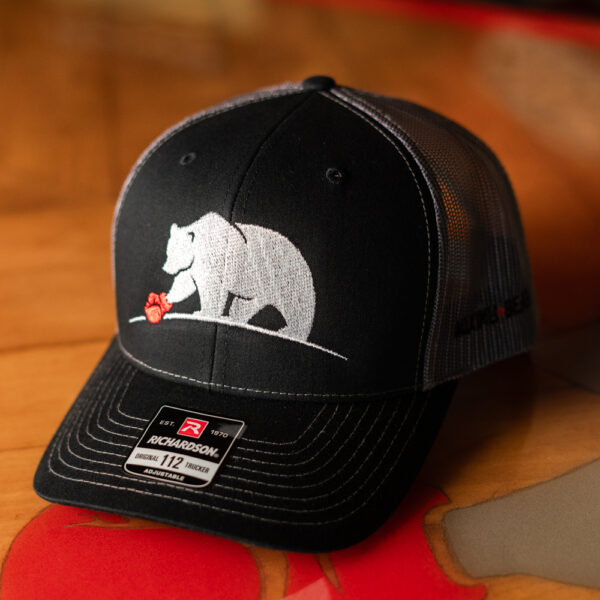 Richardson Trucker 112 Hats - Bear - Black/Charcoal