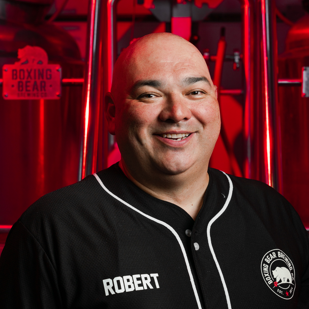 Robert "Robear" Z. brewer at Boxing Bear Brewing Co. in Albuquerque, New Mexico