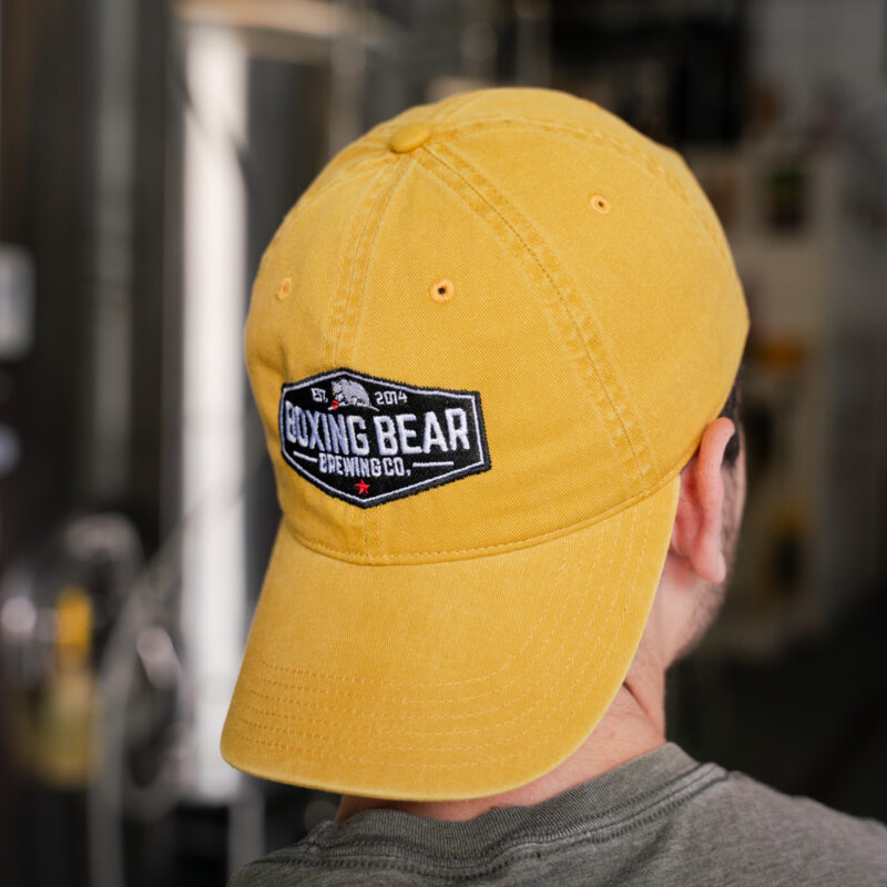 Boxing Bear Dad Cap - Mustard Yellow