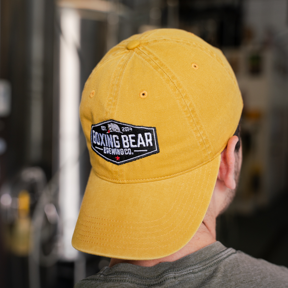 Boxing Bear Dad Cap - Mustard Yellow