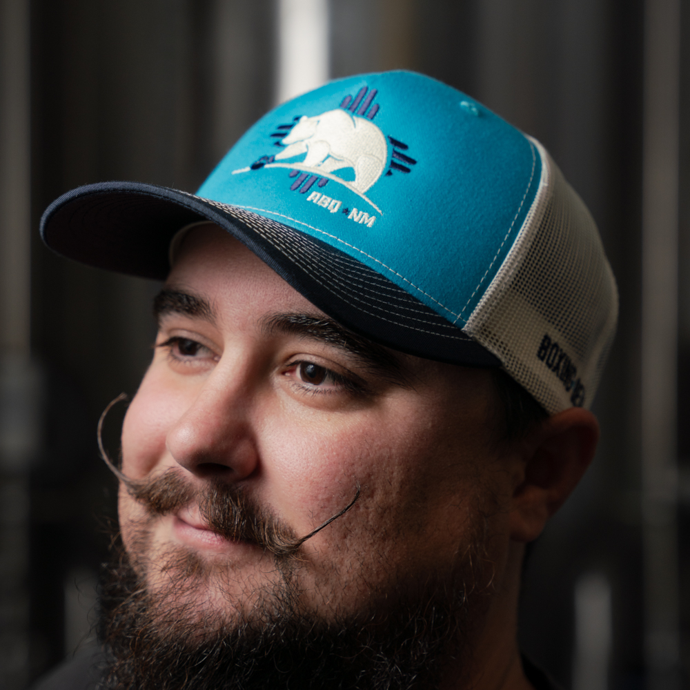 Zia Bear Trucker Hat - Turquoise/Blue