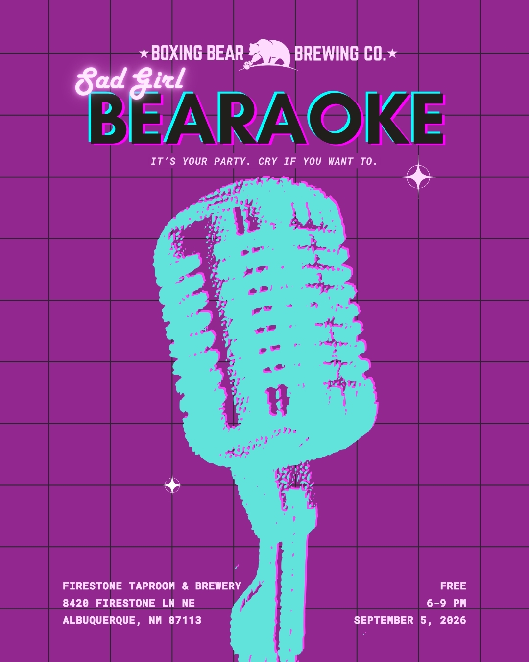 Sad Girl Bearaoke at the Firestone Taproom on September 5