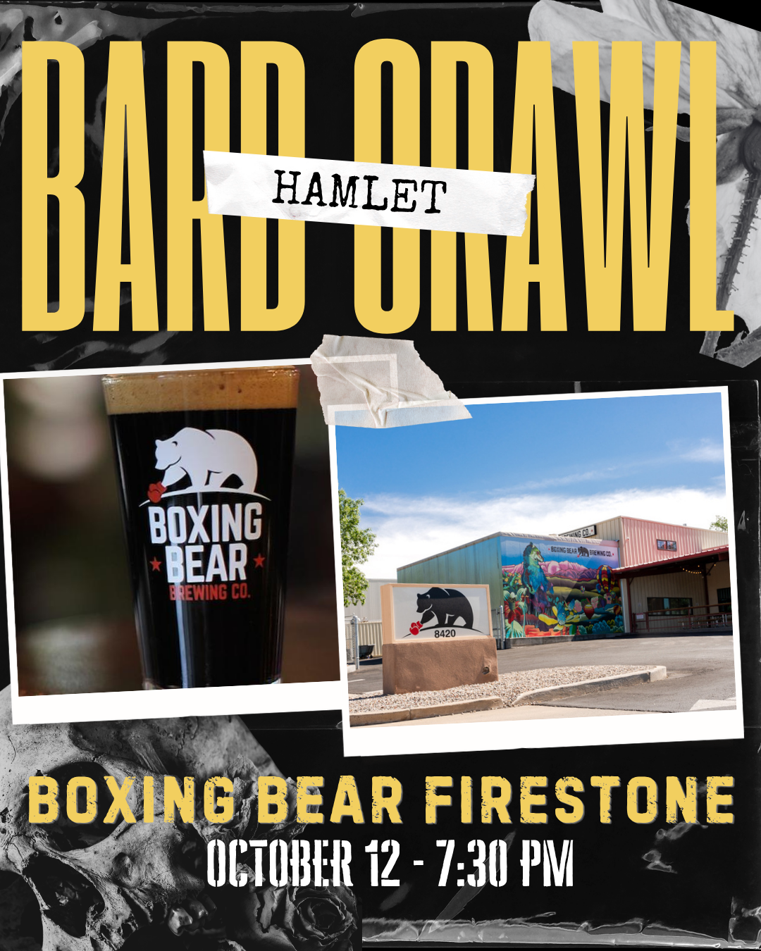 Duke City Repertory Theater Bard Crawl on October 12 at Firestone Taproom